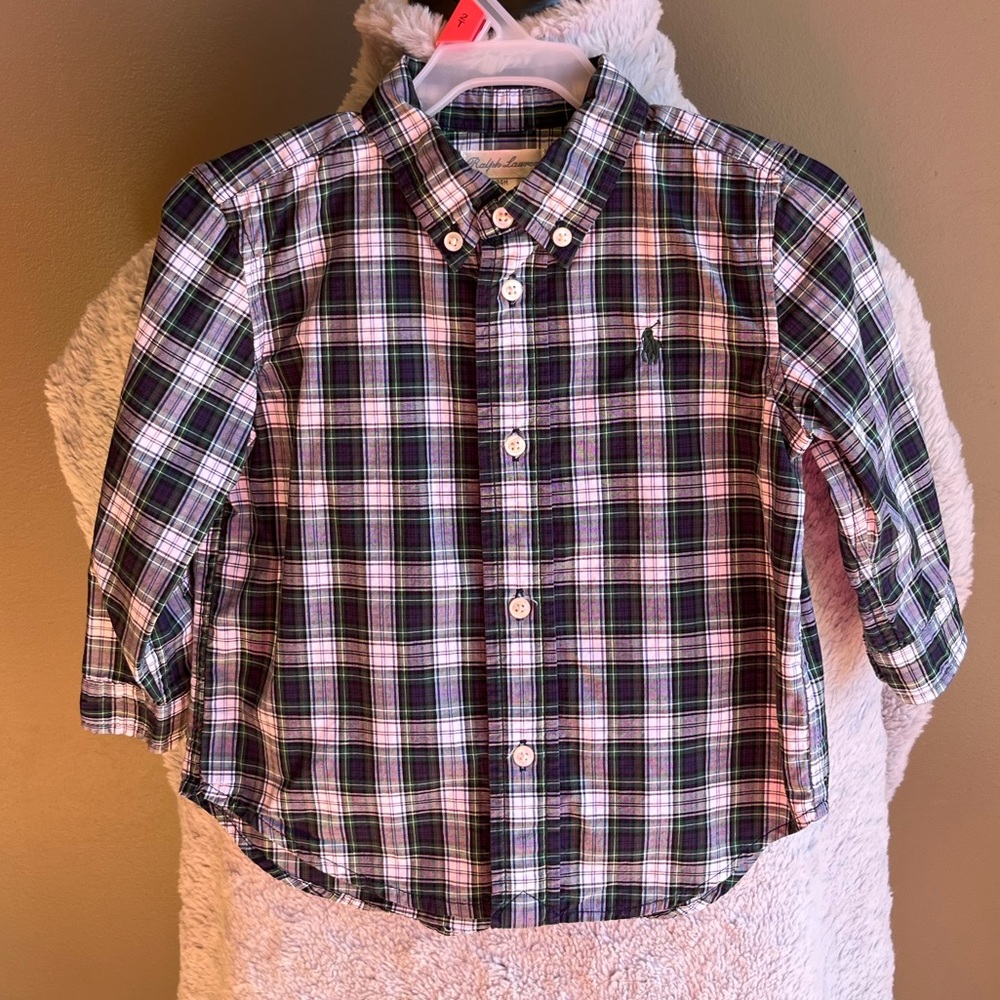 Ralph Lauren Children’s Wear plaid bottom down.